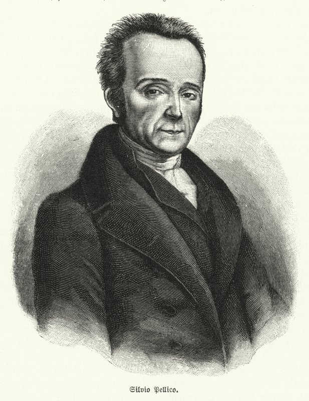 Silvio Pellico , italiensk poet, dramatiker og patriot av German School