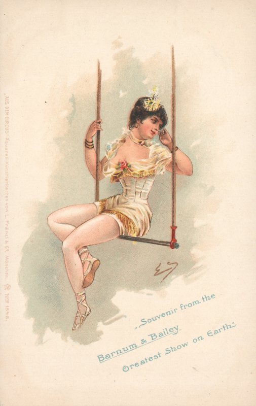 Suvenir fra Barnum & Bailey Greatest Show on Earth (farge litho) av German School
