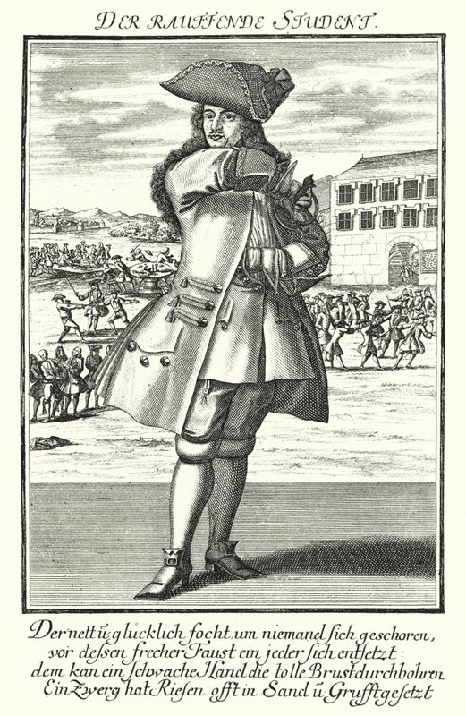 The Fighting Student (gravering) av German School