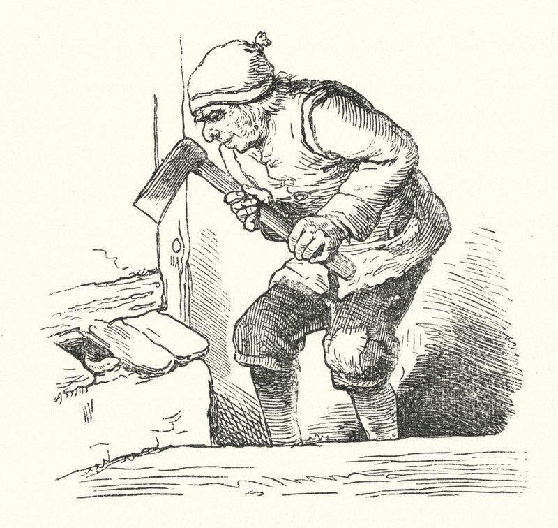 Mannen og slangen (gravering) av German School