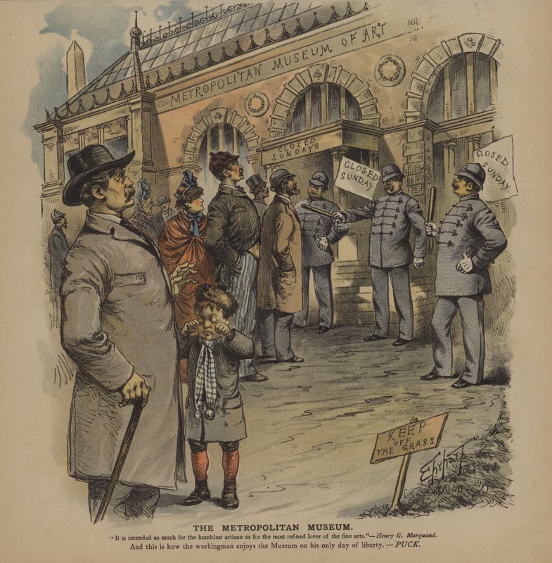 Metropolitan Museum (farge litho) av German School