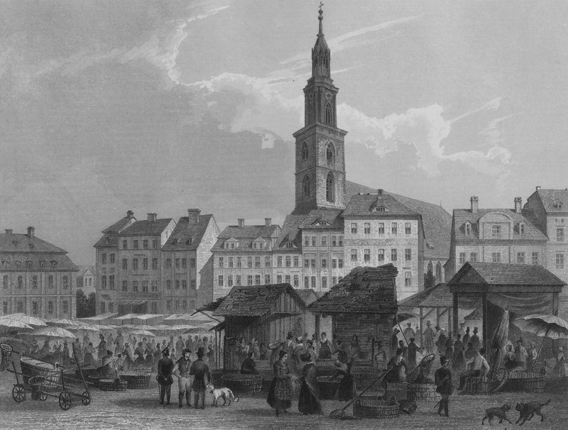 Neumarkt, Berlin (stålgravering) av German School