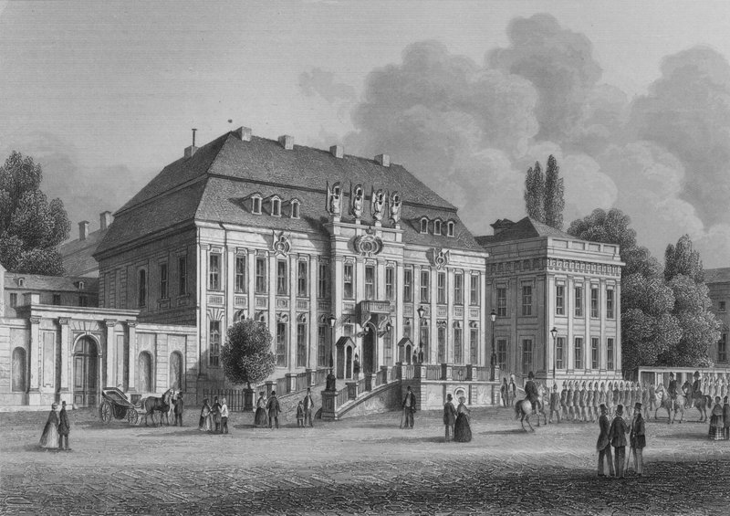 Det kongelige palass, Berlin (stålgravering) av German School