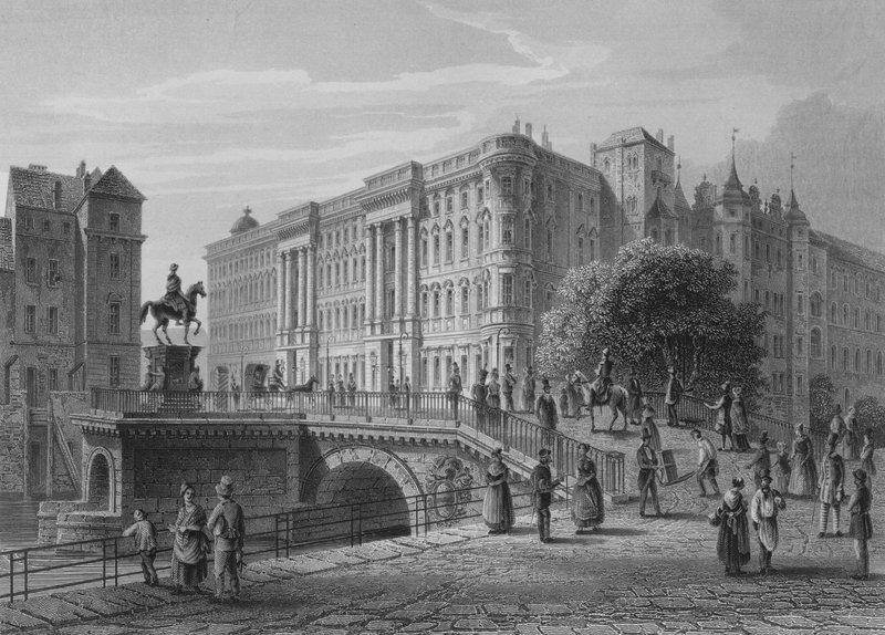 Det kongelige palass, Berlin (stålgravering) av German School