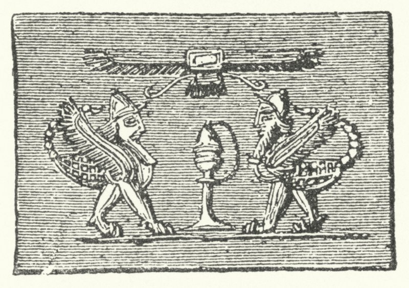 The Scorpion Men fra Gilgamesh-eposen av German School