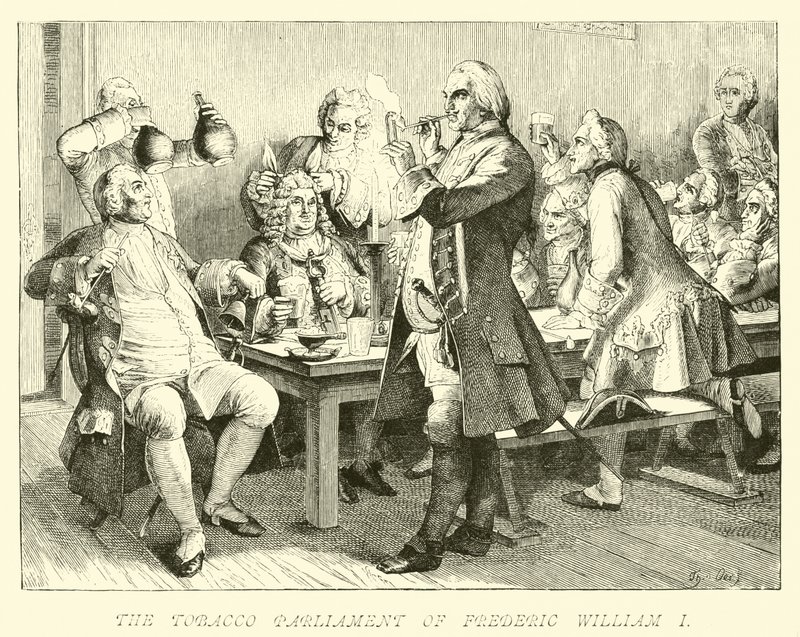 Tobakksparlamentet til Frederick William I av German School