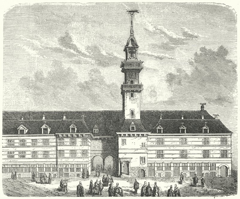 Den originale Royal Exchange, London (gravering) av German School