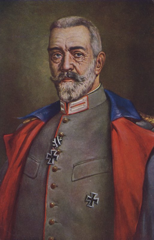 Theobald von Bethmann Hollweg, Tysklands kansler under første verdenskrig (fargelitografi) av German School