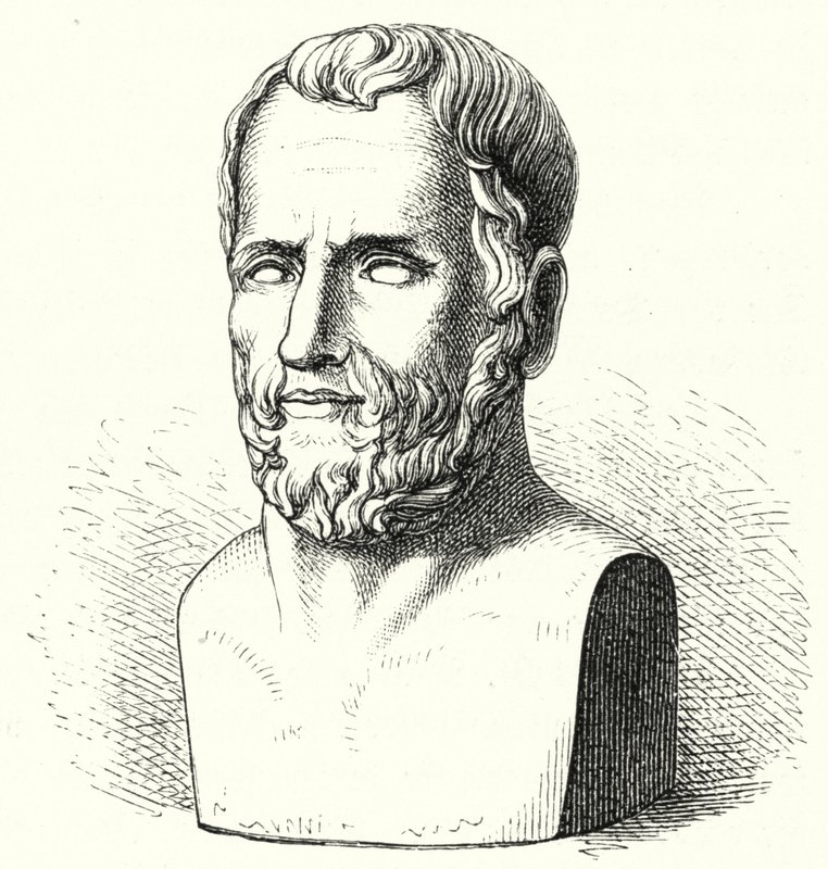 Theophrastus , eldgammel gresk filosof (gravering) av German School