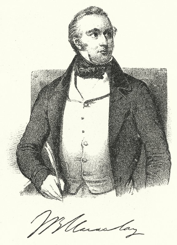 Thomas Babington Macaulay , britisk historiker og forfatter (gravering) av German School