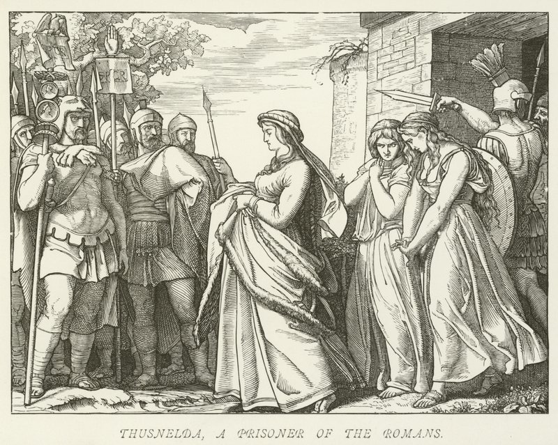 Thusnelda, en fange av romerne av German School