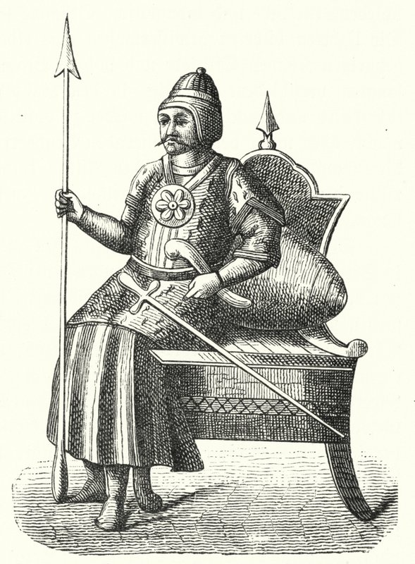 Timur, mongolsk militærleder (gravering) av German School