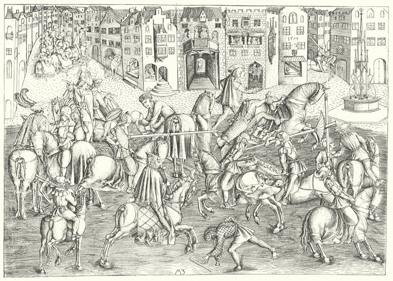 Turnering i München under regjeringen til Albert IV, hertugen av Bayern av German School