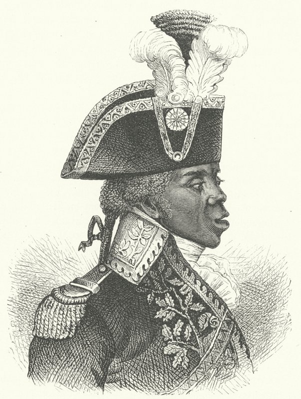 Toussaint Louverture, leder av den haitiske revolusjonen (gravering) av German School