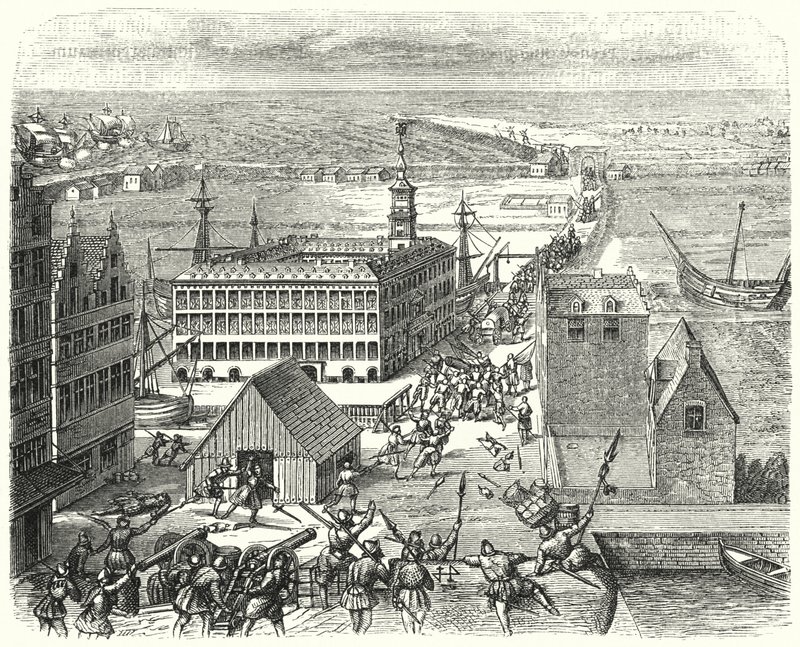Handelspost for Hanseatic League i Antwerpen av German School