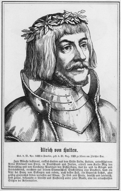 Ulrich von Hutten (gravering) av German School