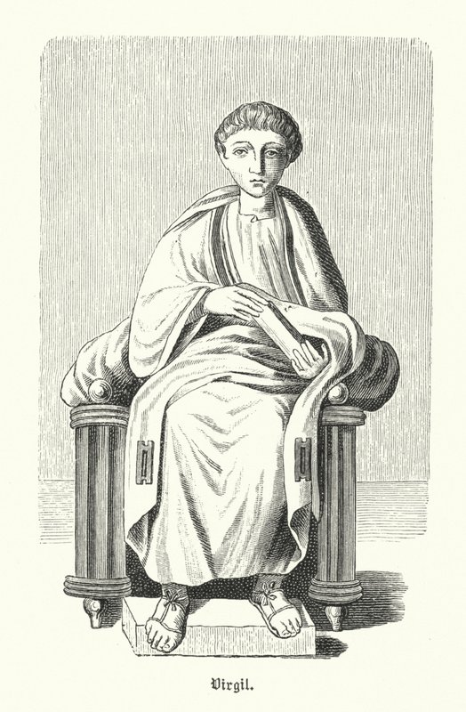 Virgil, romersk poet (gravering) av German School