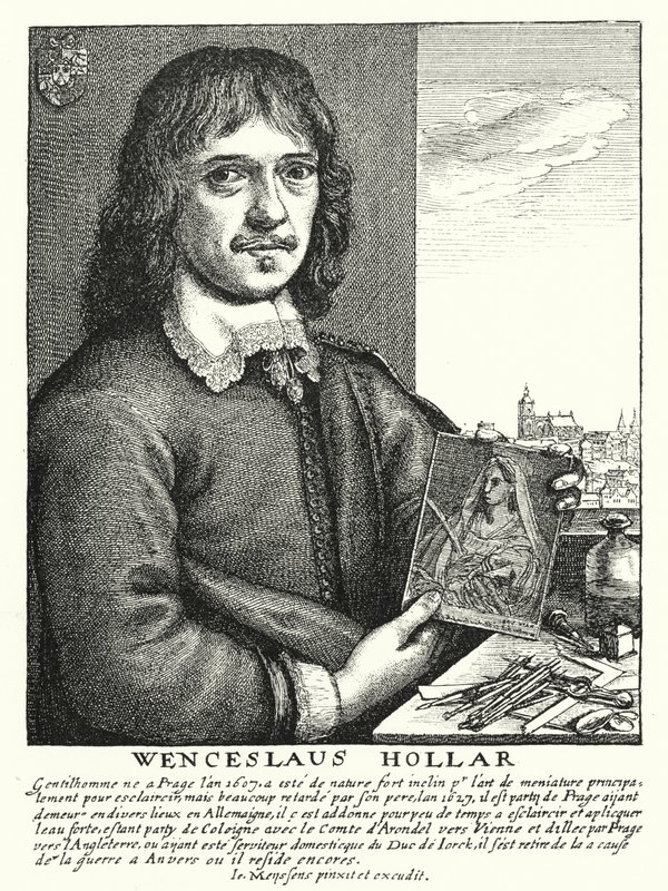 Wenceslaus Hollar , bohemsk tegner, etser og illustratør (gravering) av German School
