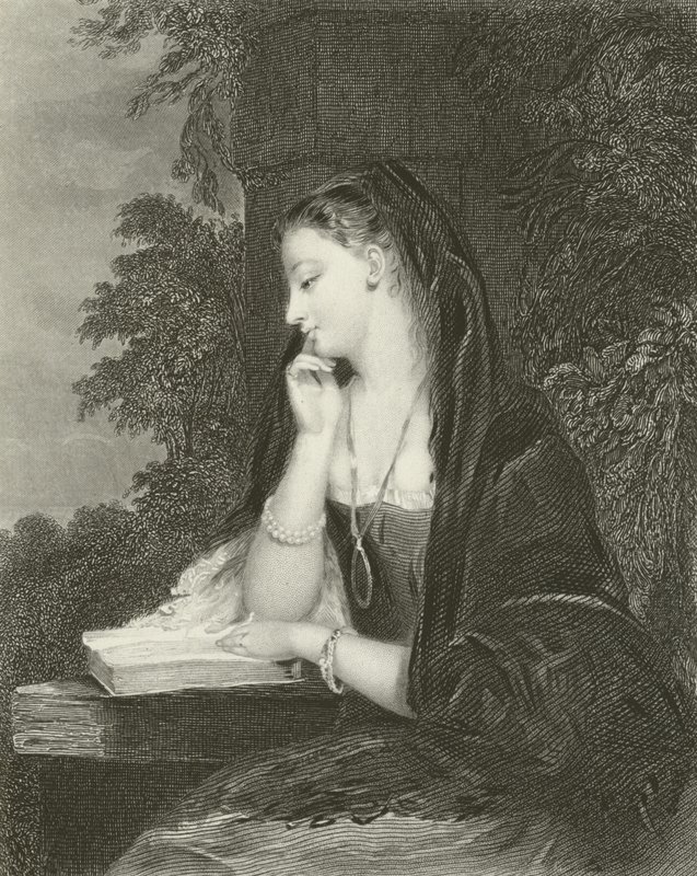 Jomfru meditasjon av Gilbert Stuart Newton