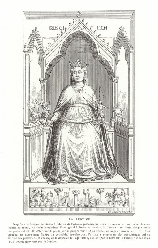 Rettferdighet av Giotto di Bondone