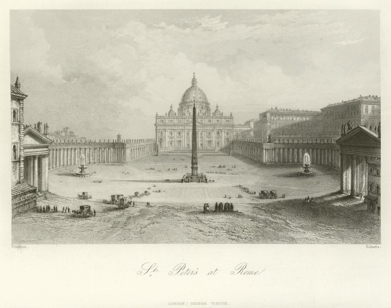Peterskirken i Roma av Giovanni Battista Piranesi