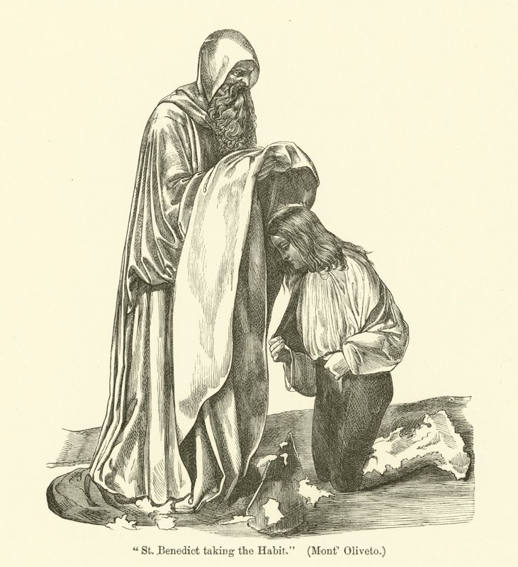 St. Benedict tar vanen av Giovanni Antonio Bazzi Sodoma