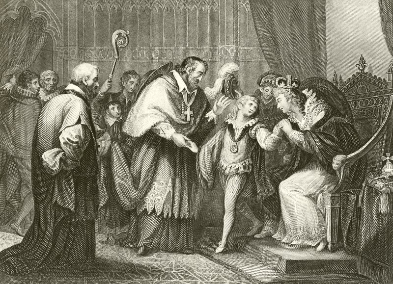 Edward, hertugen av York skiller seg fra moren sin av Giovanni Battista Cipriani