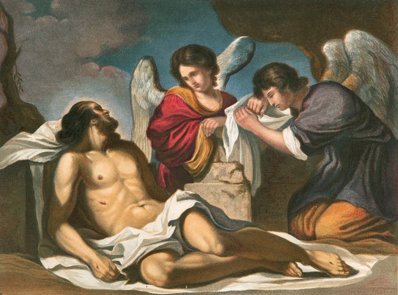 Kristus gravlagt av Giovanni Francesco Barbieri