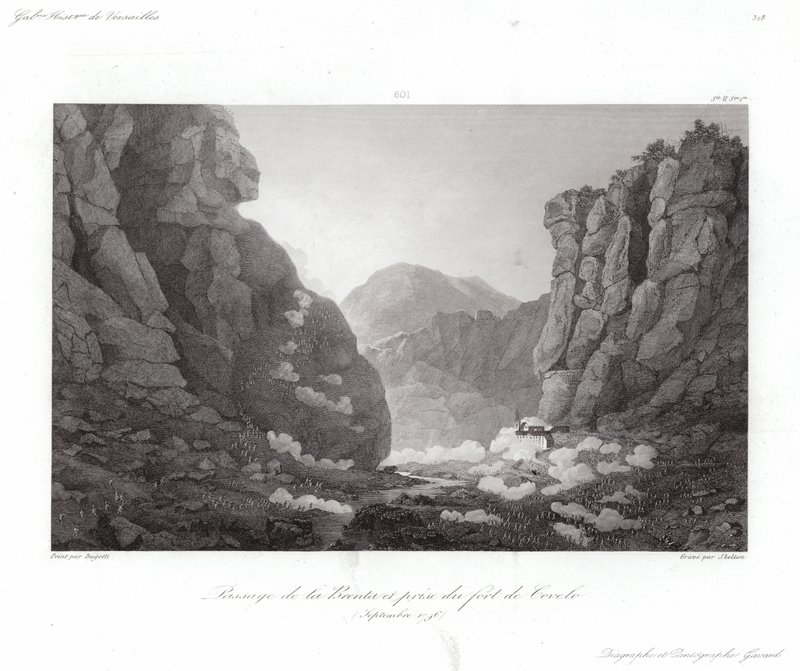 Kryss av Brenta av Giuseppe Pietro Bagetti