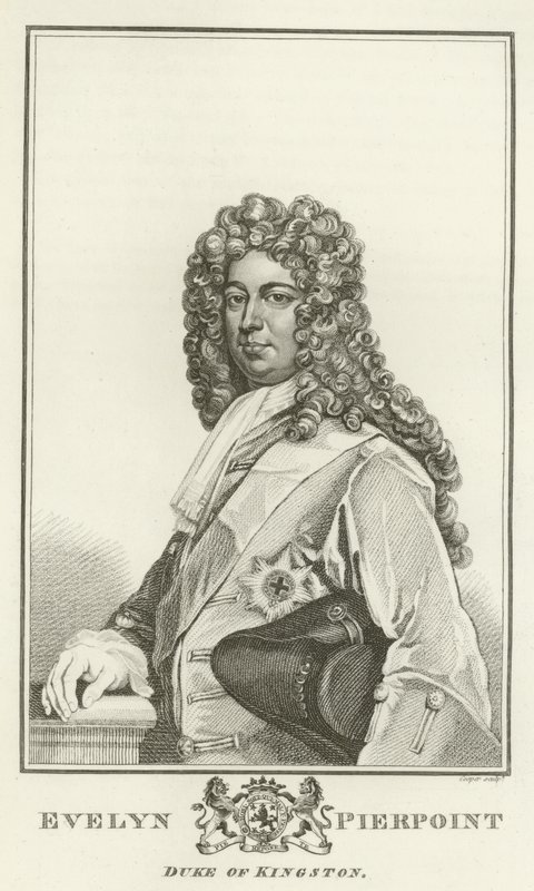 Evelyn Pierpoint, hertug av Kingston av Godfrey Kneller