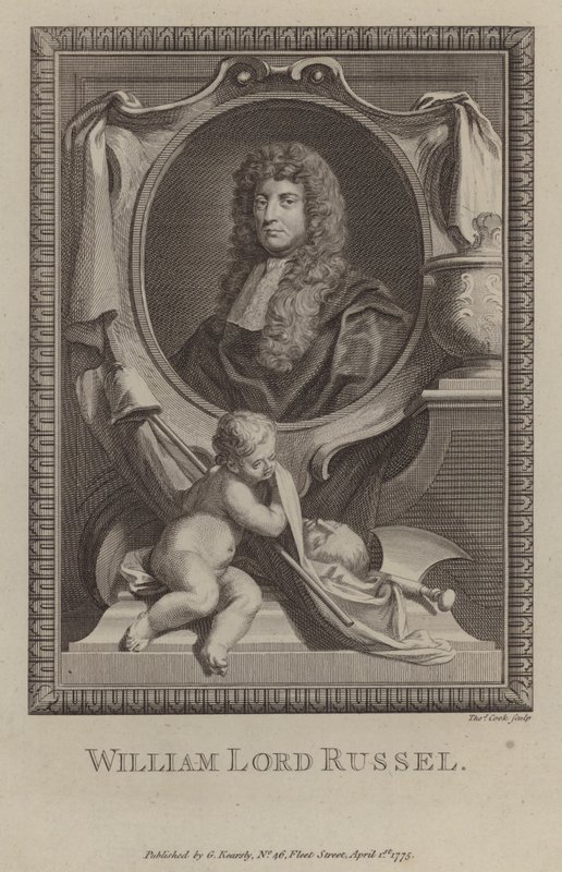 William Russell, Lord Russell, engelsk politiker (gravering) av Godfrey (after) Kneller