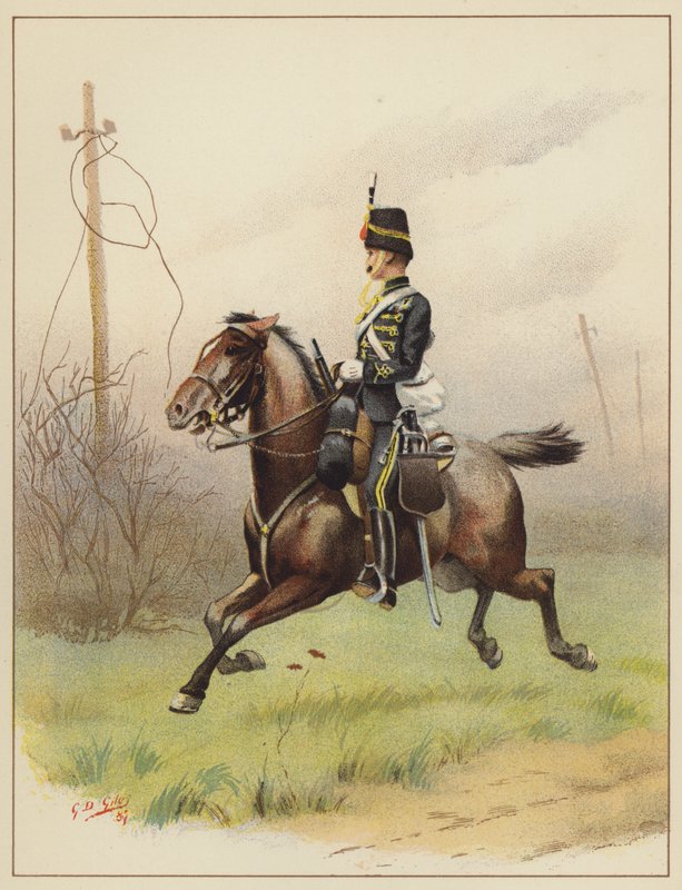 De 10. (Prince of Wales Own Royal) husarer av Godfrey Douglas Giles