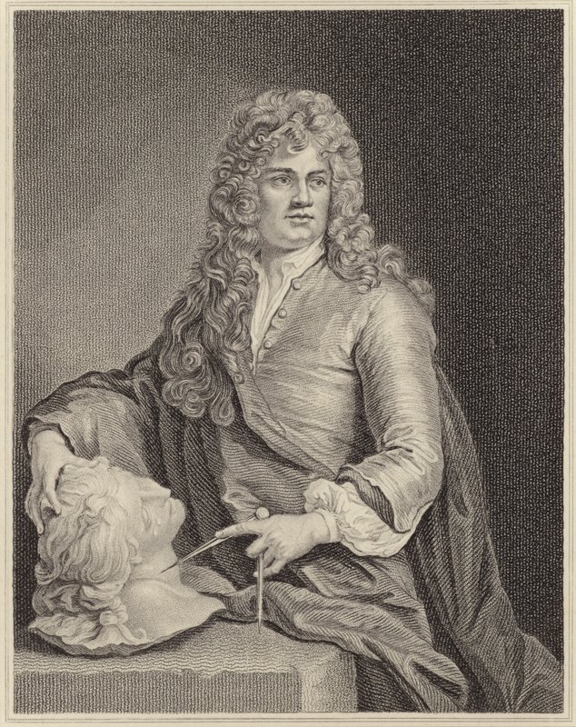 Grinende Gibbons av Godfrey Kneller