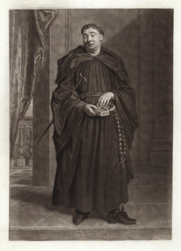 Portrett av Anthony Leigh som far Dominic i The Spanish Friar av Godfrey Kneller