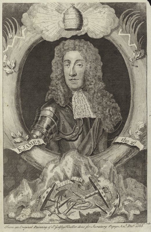 Portrett av James II av England og Irland av Godfrey Kneller