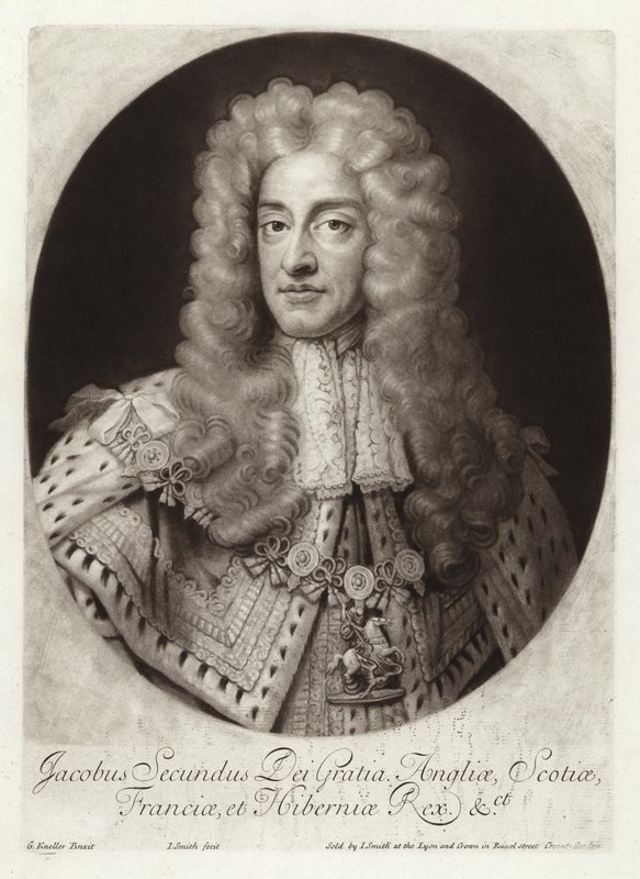 Portrett av kong James II av England og Irland av Godfrey Kneller