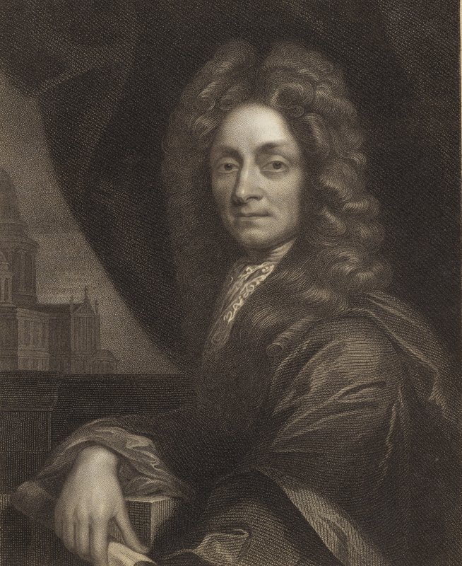 Sir Christopher Wren av Godfrey Kneller