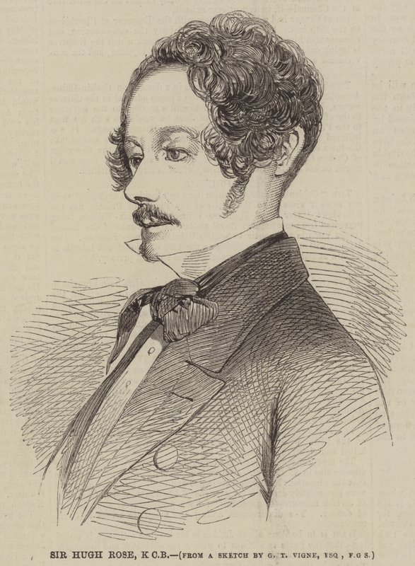 Sir Hugh Rose, KCB av Godfrey Thomas Vigne