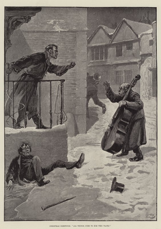 Julehilsen, alle ting kommer til den som venter av Gordon Frederick Browne