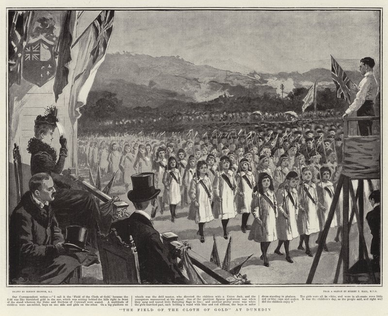 The Field of the Cloth of Gold ved Dunedin av Gordon Frederick Browne