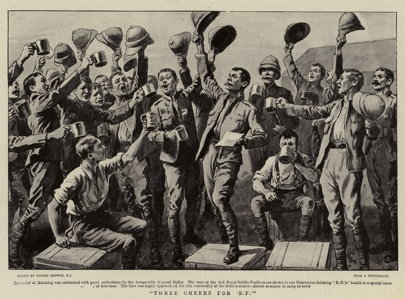 Tre hurra for B P av Gordon Frederick Browne