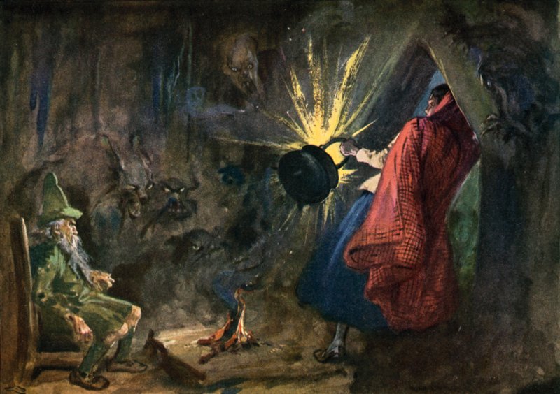 Illustrasjon for The Tale of the Cauldron av Gordon Frederick after Browne