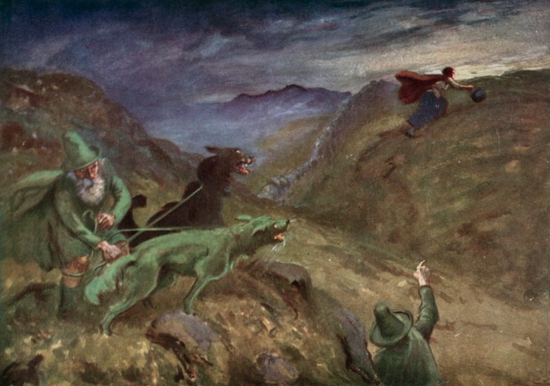 Illustrasjon for The Tale of the Cauldron av Gordon Frederick after Browne