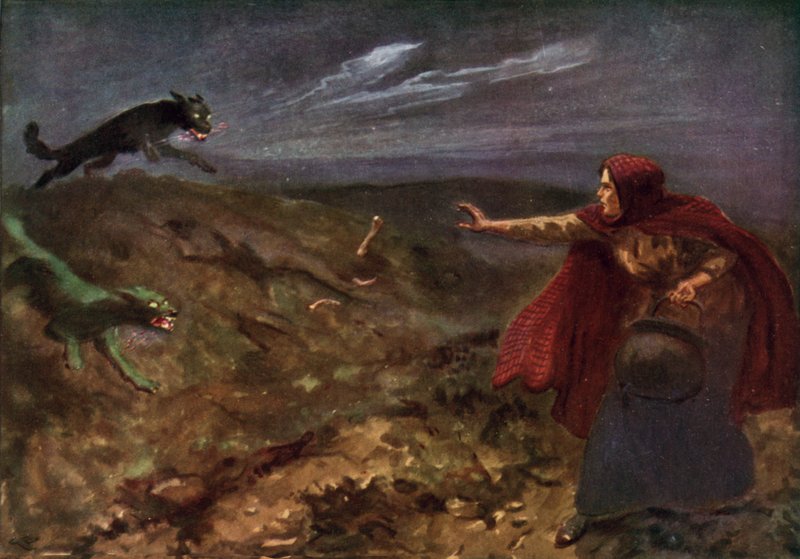 Illustrasjon for The Tale of the Cauldron av Gordon Frederick after Browne