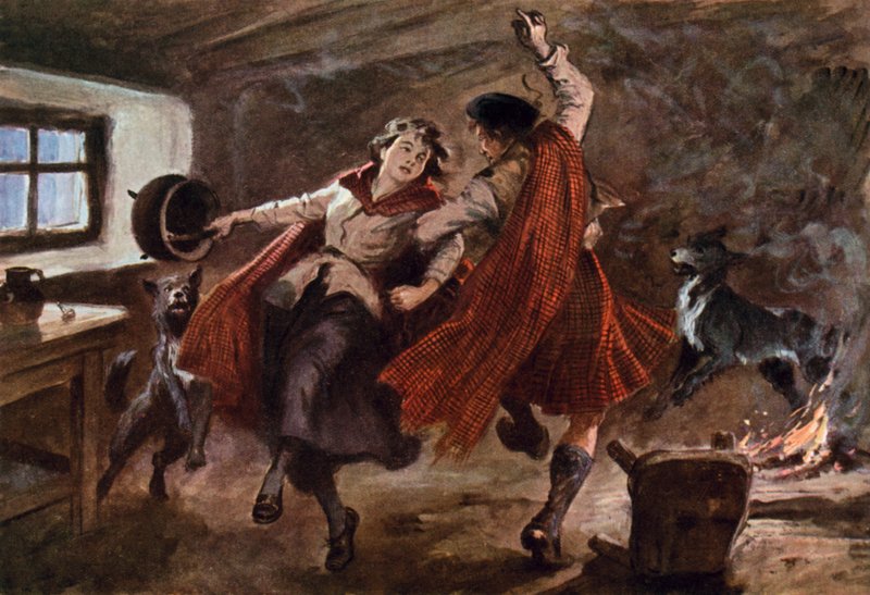 Illustrasjon for The Tale of the Cauldron av Gordon Frederick after Browne
