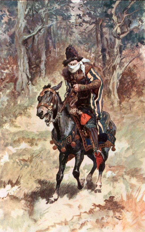 Ghysbrecht Van Swieten satt på muldyret sitt av Gordon Frederick Browne