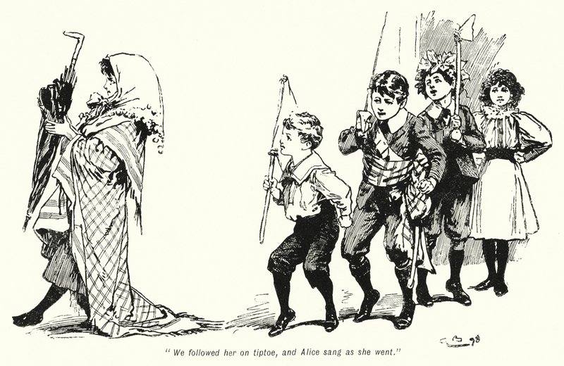 Illustrasjon for The Story of the Treasure Seekers av E Nesbit (litho) av Gordon Frederick Browne