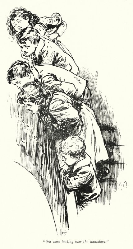 Illustrasjon for The Story of the Treasure Seekers av E Nesbit (litho) av Gordon Frederick Browne