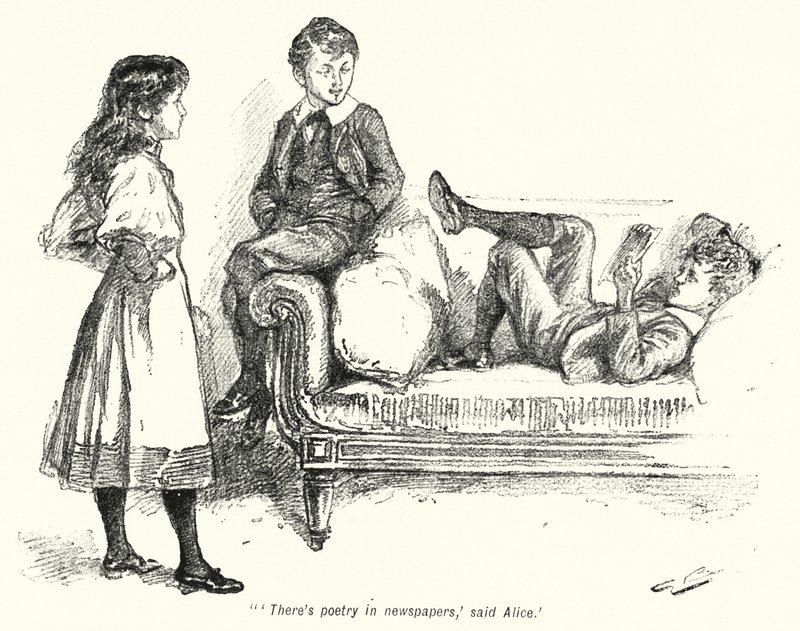 Illustrasjon for The Story of the Treasure Seekers av E Nesbit (litho) av Gordon Frederick Browne
