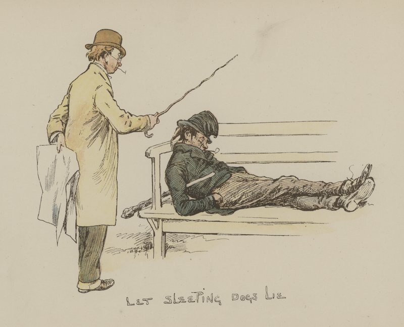 La sovende hunder ligge av Gordon Frederick Browne
